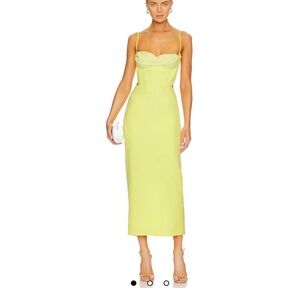 Bardot Martini Midi Dress in Limoncello - Revolve